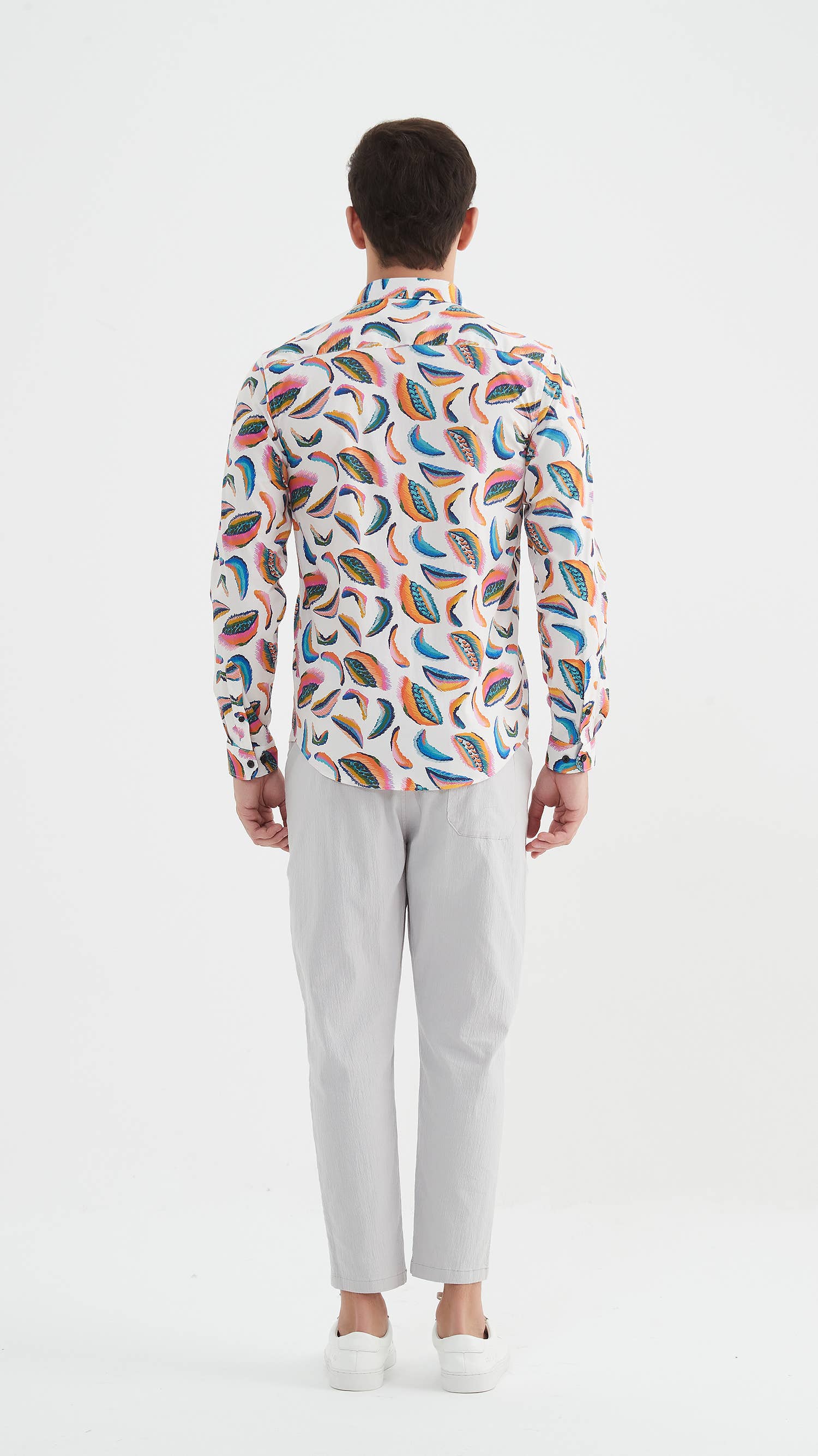 Yves Enzo – wholesale Buttoned-down shirt – Men's – Patterned shirt "PREMIUM" 3