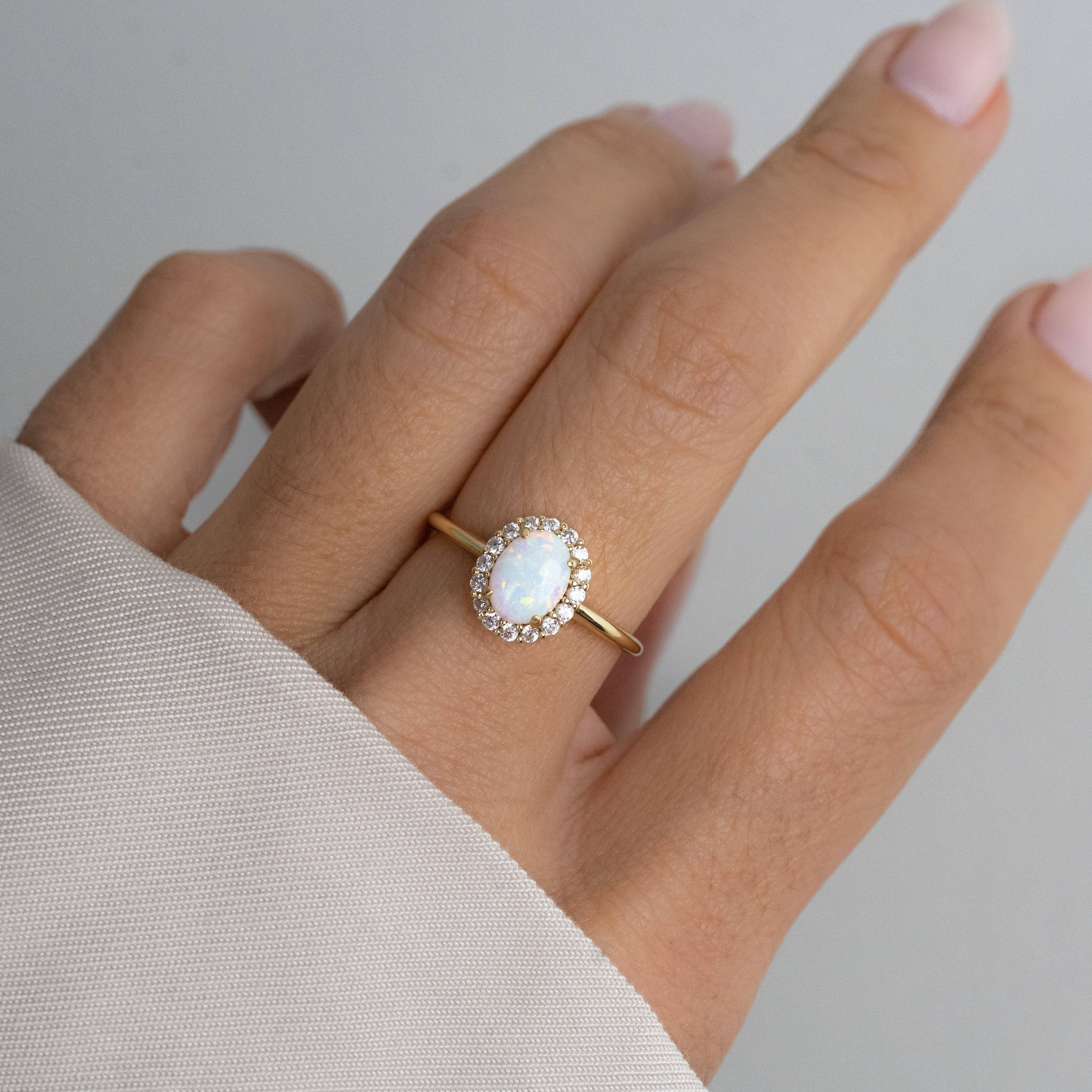 Sami Jewels - Wholesale Multi-Stone Ring - Oval Opal Ring1