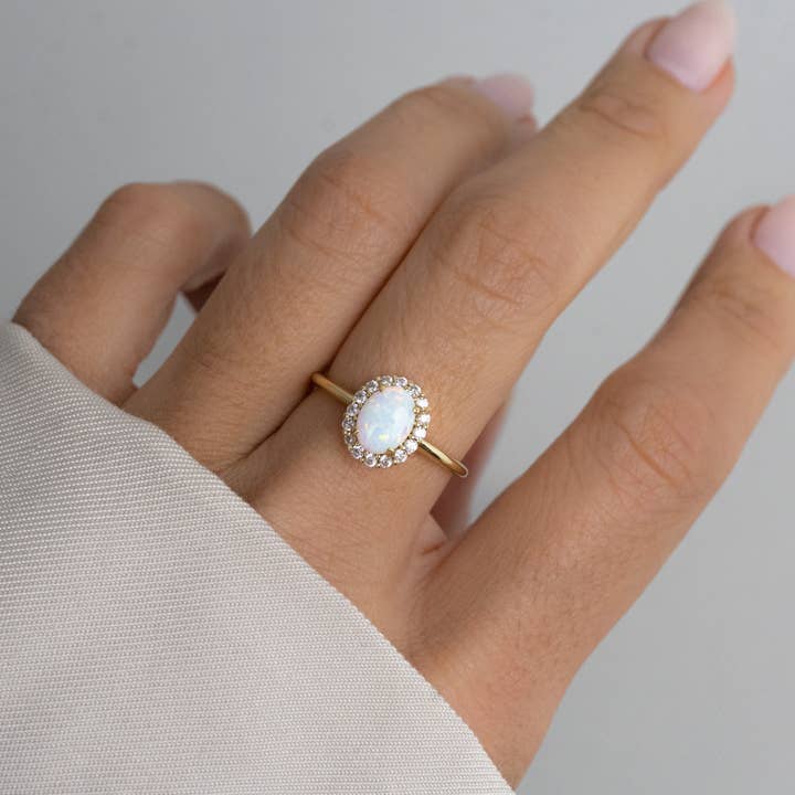 Sami Jewels - Wholesale Multi-Stone Ring - Oval Opal Ring1