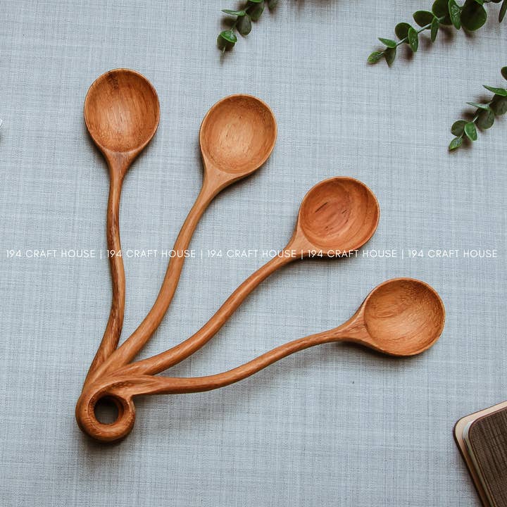 194 Craft House – wholesale Kökssked – Träsked med hålhandtag - Köksredskap3