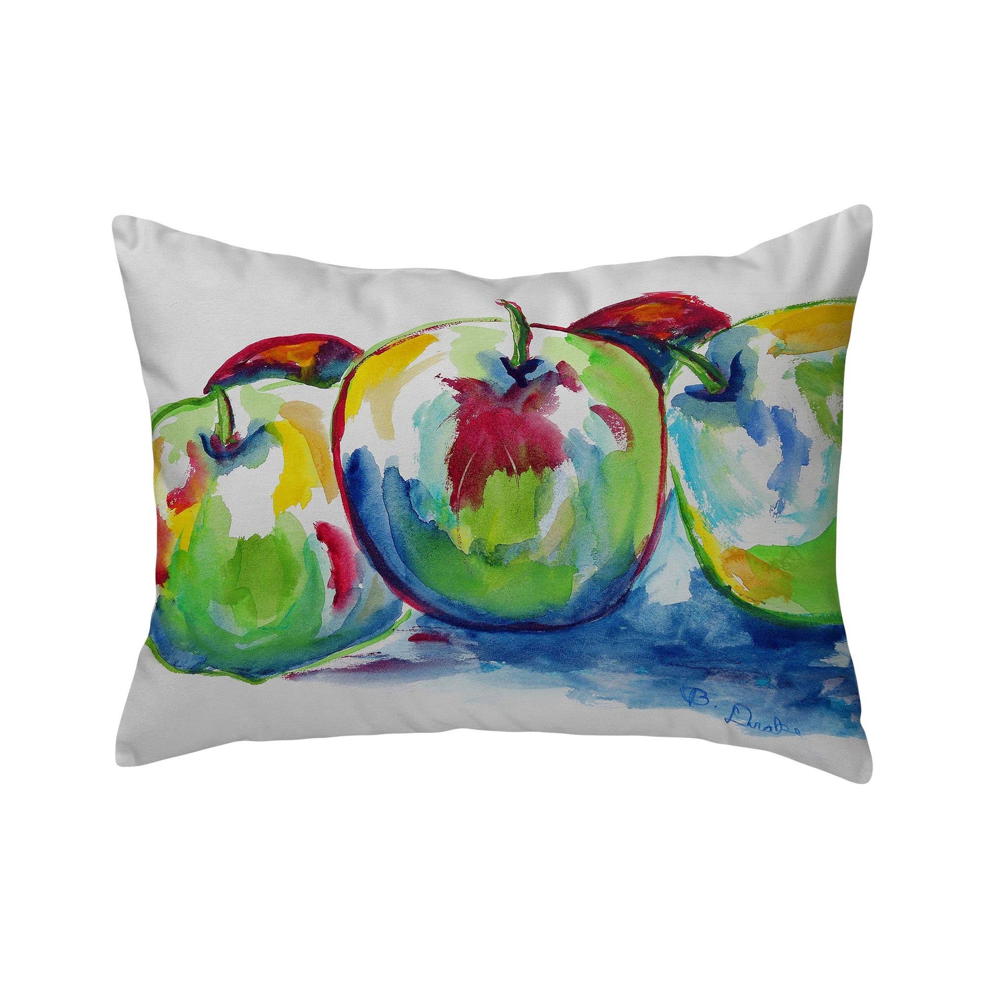 Betsy Drake Interiors - Wholesale Throw/Decorative Pillow - Three Apples Pillow