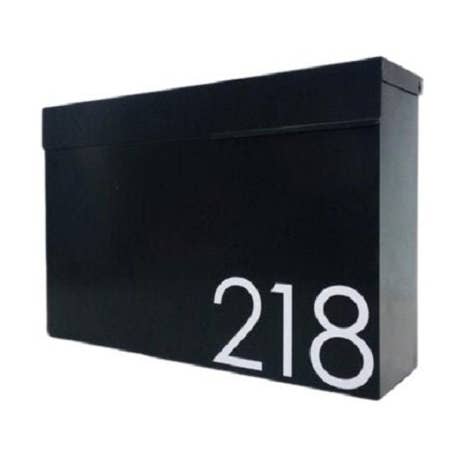 Mailbox, Wall Mount Mailbox, Modern Mailbox, Black Mailbox, Locking Mailbox, Custom Mailbox, Metal Mailbox, Steel Mailbox, Mailbox Numbers for wholesale by Liberty Trade Corp