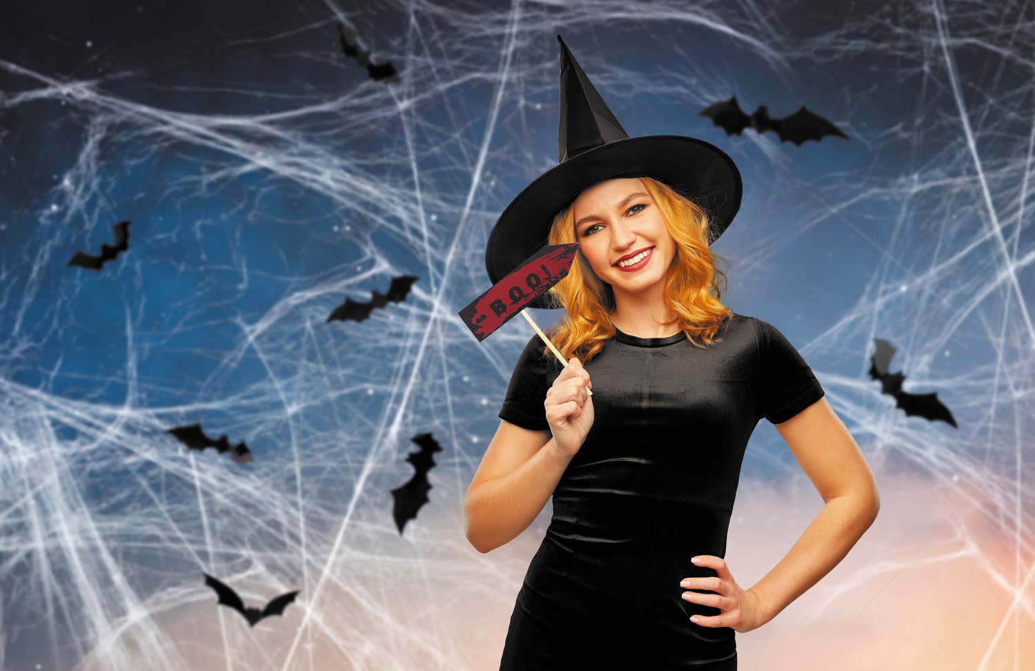 Party Pro - Wholesale Sticker - Halloween photobooth set van 12 stuks4