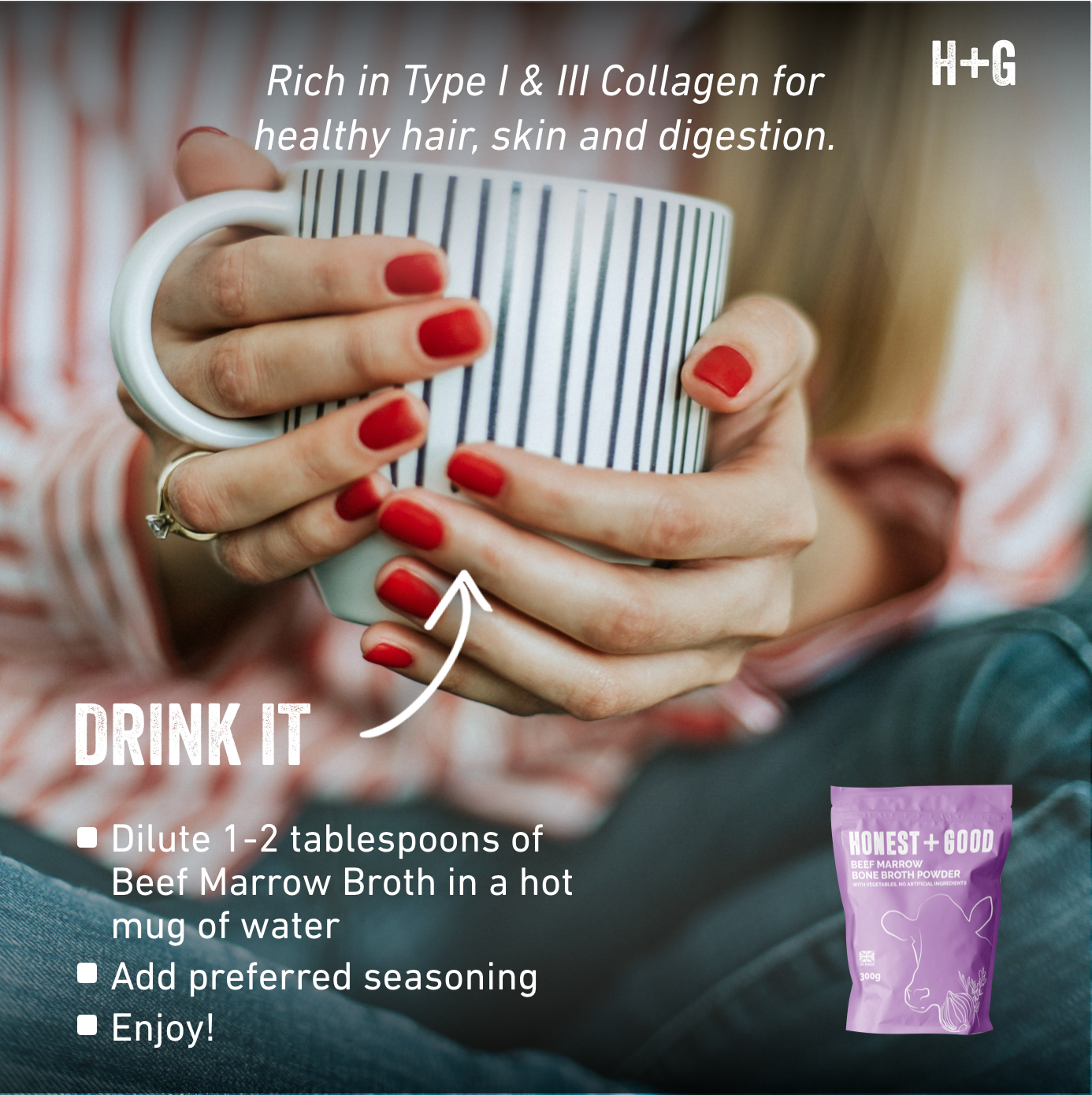 Honest + Good - Wholesale Broth - Beef Marrow Bone Broth (Grass-Fed) Aware Winning 20233