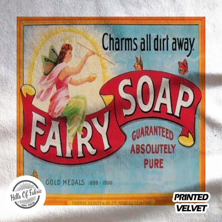 Panel de tela estampado Fairy Soap para venta al por mayor de Hills Of Fabric