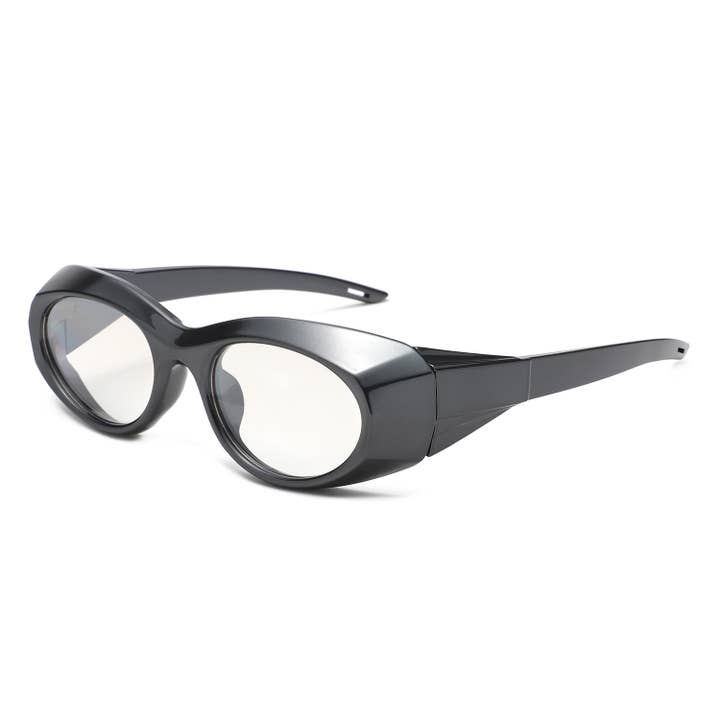 Cramilo Eyewear - Wholesale Sunglasses - Women's - Y2K Oval Retro Wrap Chunky Sunglasses 4