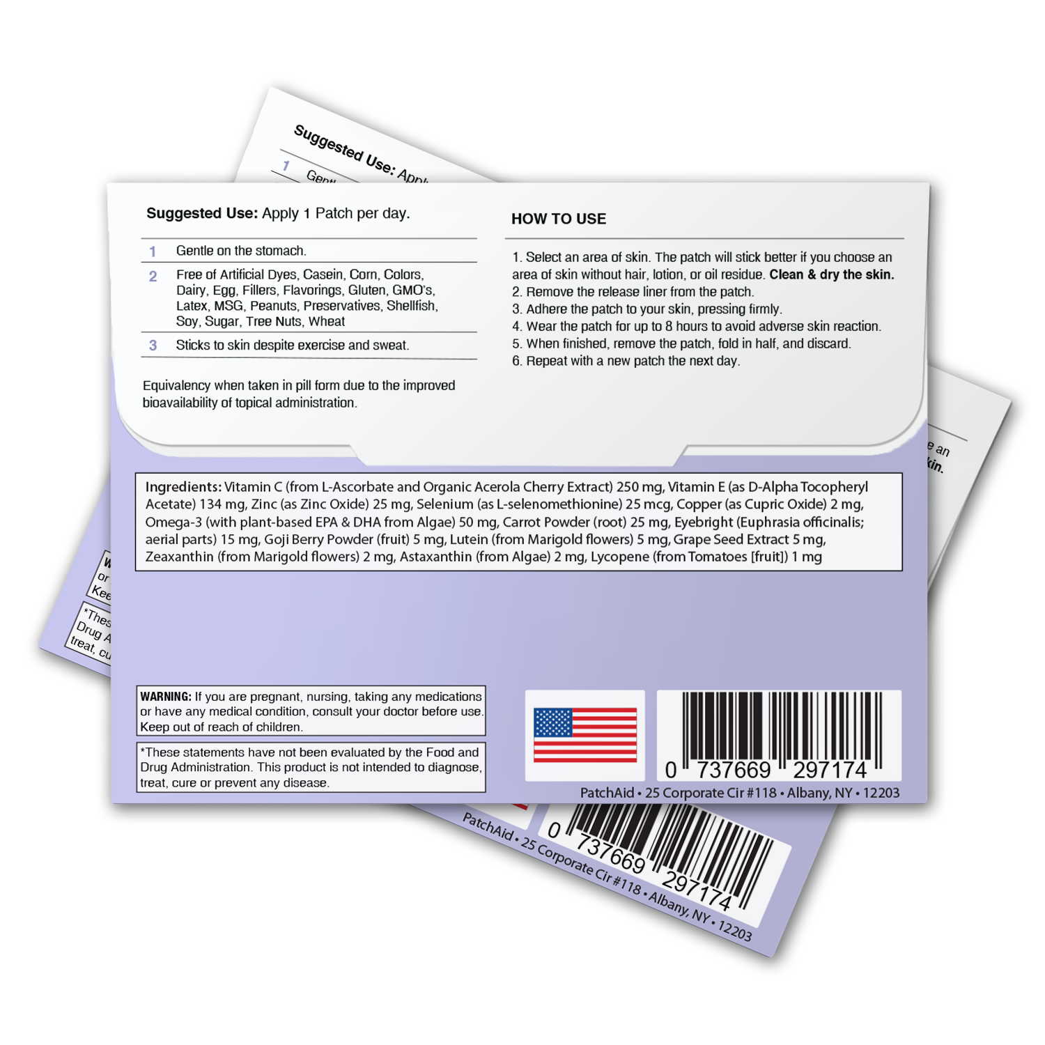 PatchAid - Wholesale Oral Supplement/Vitamin - Eye Health Vitamin Patch - Vision Support & Antioxidants7