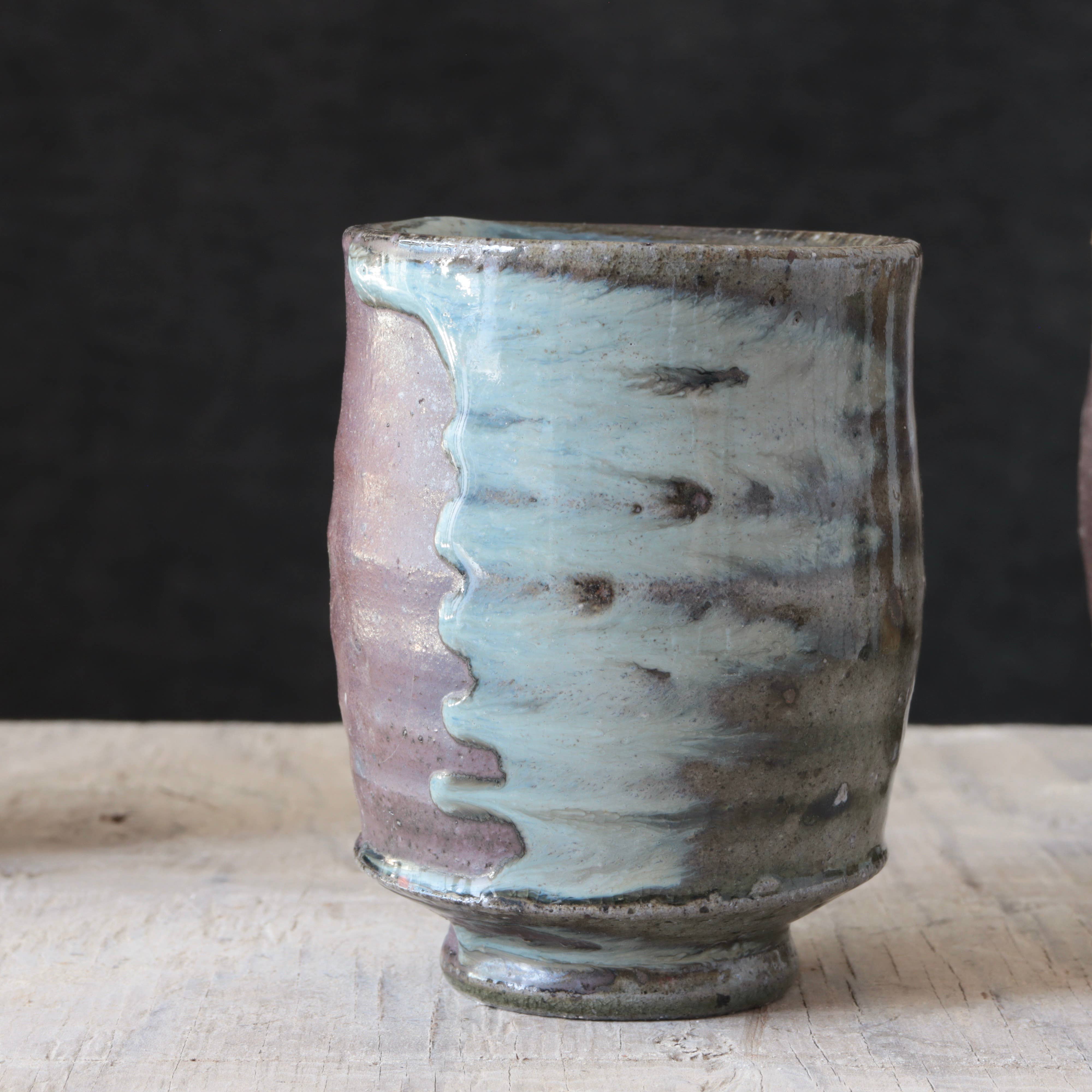 Matt Fishman Pottery - Wholesale Coffee Mug - Wild Clay Drippy Soda Fired Cups 6