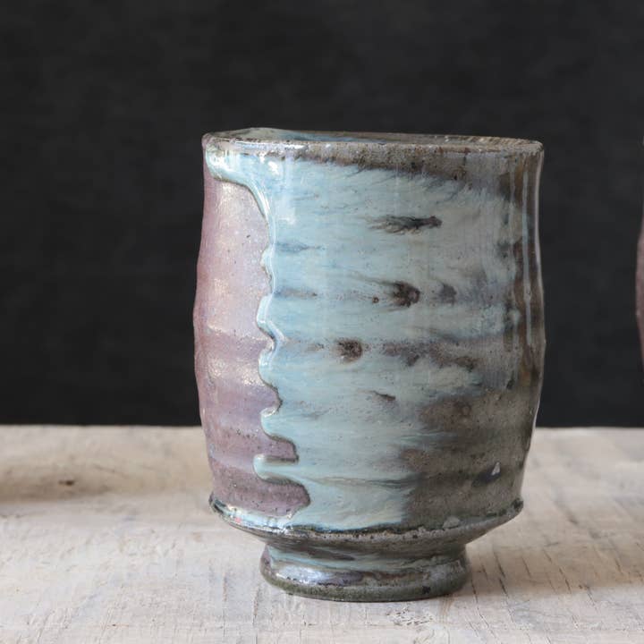 Matt Fishman Pottery - Wholesale Coffee Mug - Wild Clay Drippy Soda Fired Cups 6