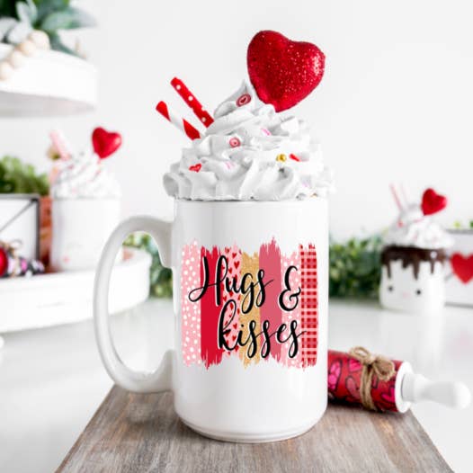 Hugs and kisses | Coffee Mugs for wholesale by Mayan Princess custom designs