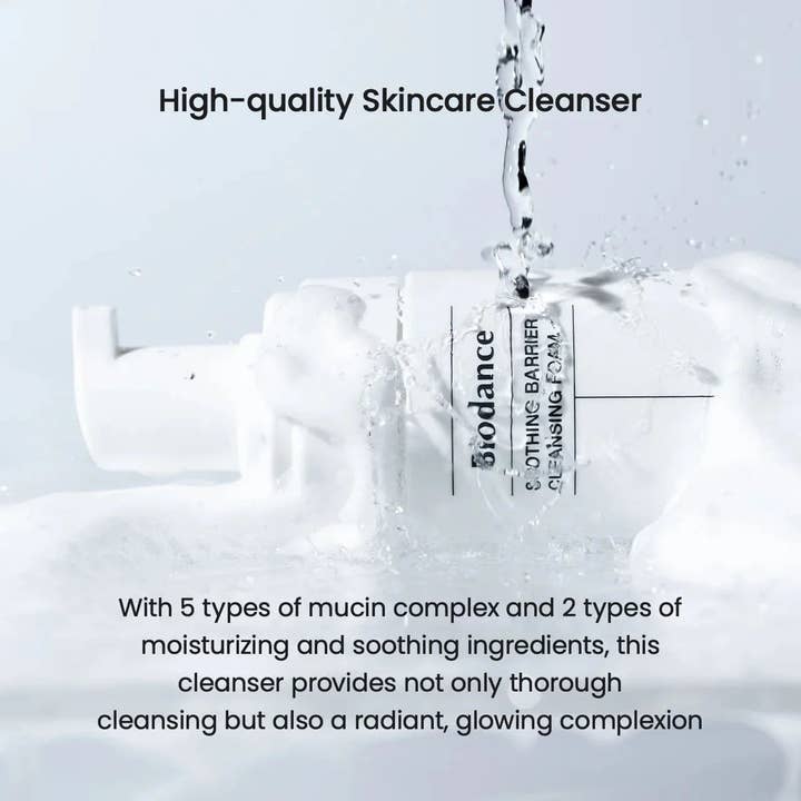 SKEEN - Wholesale Facial Cleanser - BIODANCE Soothing Barrier Cleansing Foam 120ml2