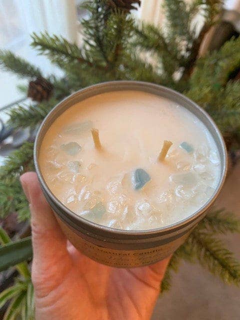 Cire de soja Winter Wonderland Candle pour les fêtes de fin d'année pour la vente par Seven Pines Apothecary