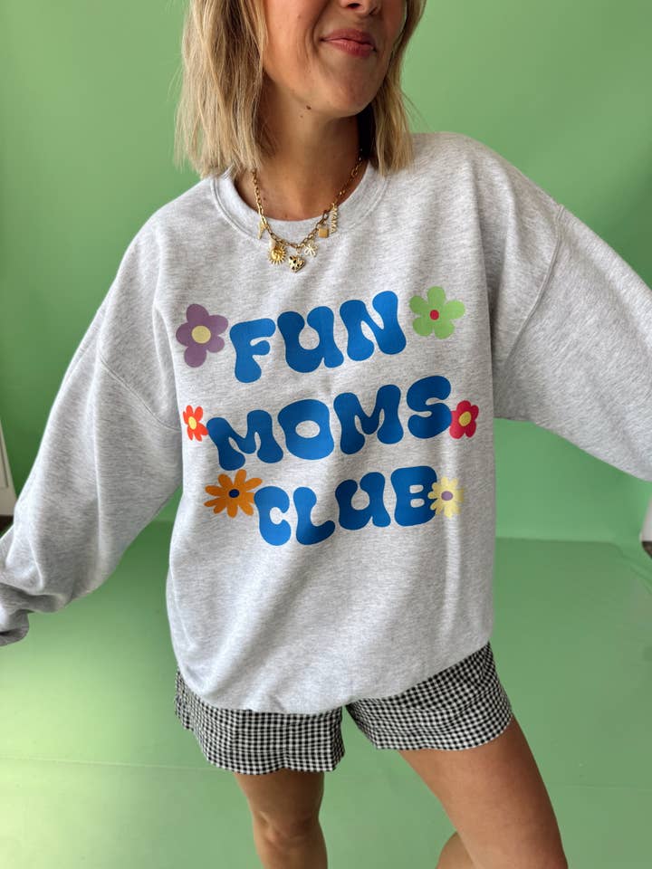 Fun Moms Club Crewneck for wholesale by Jules Co