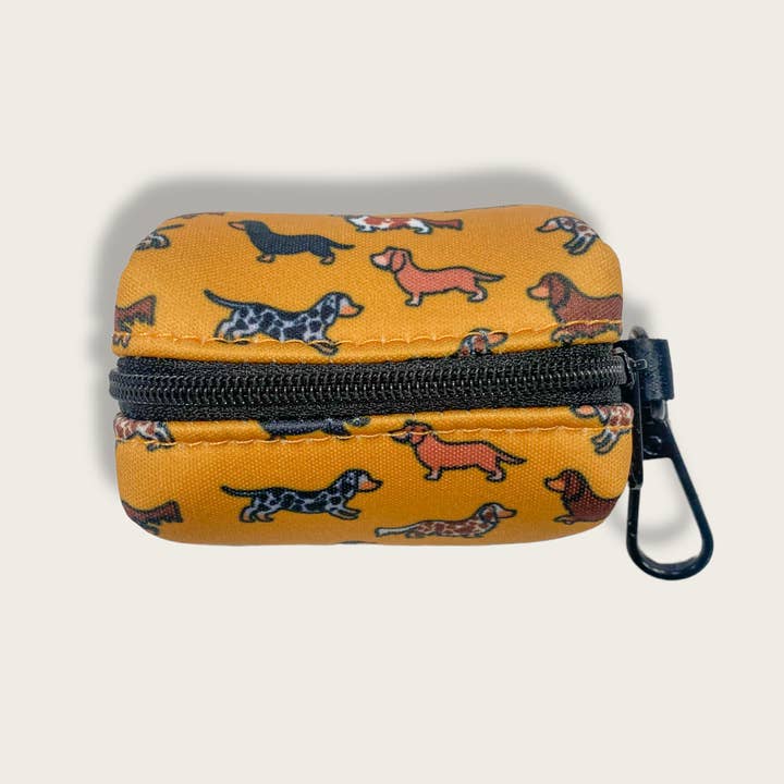 The aDoraBle Pooch Company - Wholesale Pet Poop Bag Dispenser - Poop Bag Holder - Dashing Dachshunds2