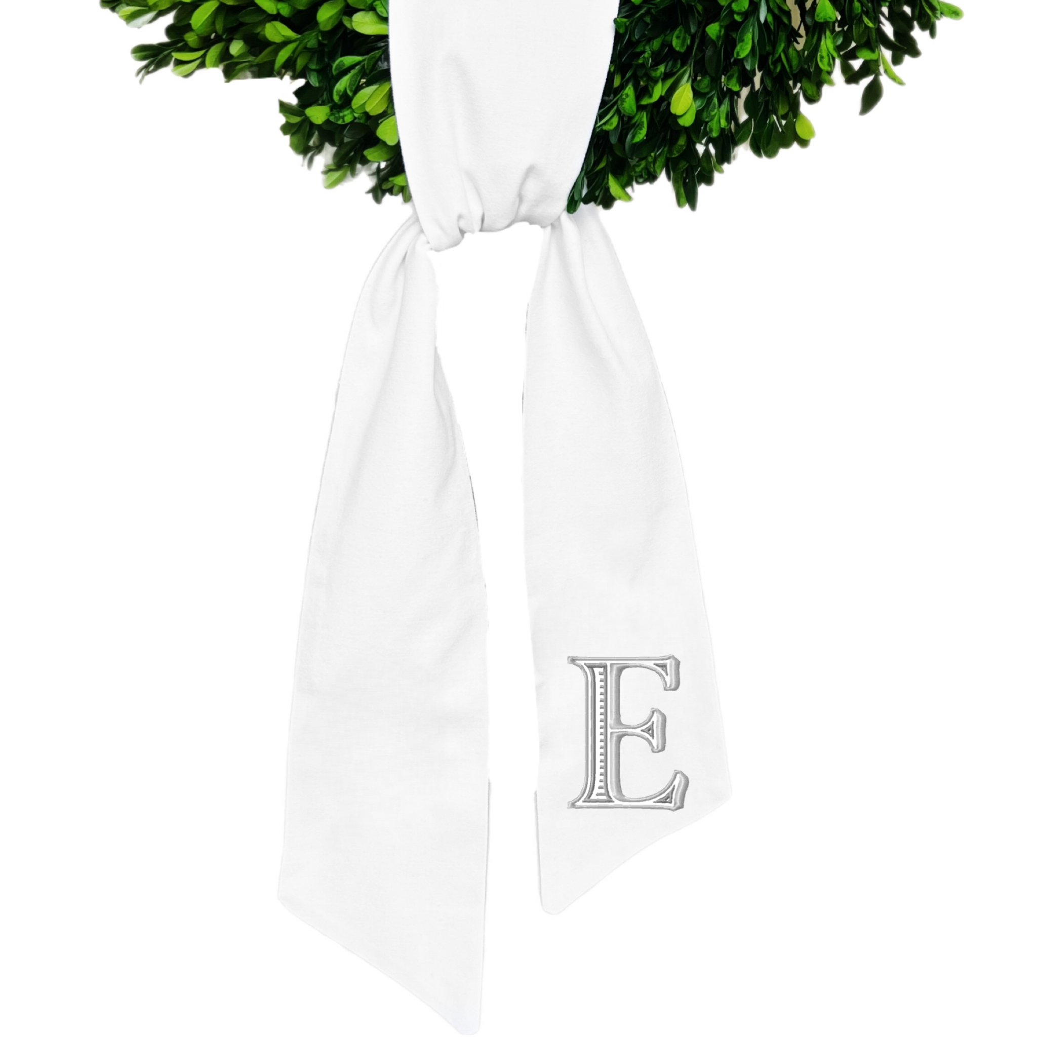 Blythe Embroidery Co. - Wholesale Wreath - Traditional Initial Wreath Sash0
