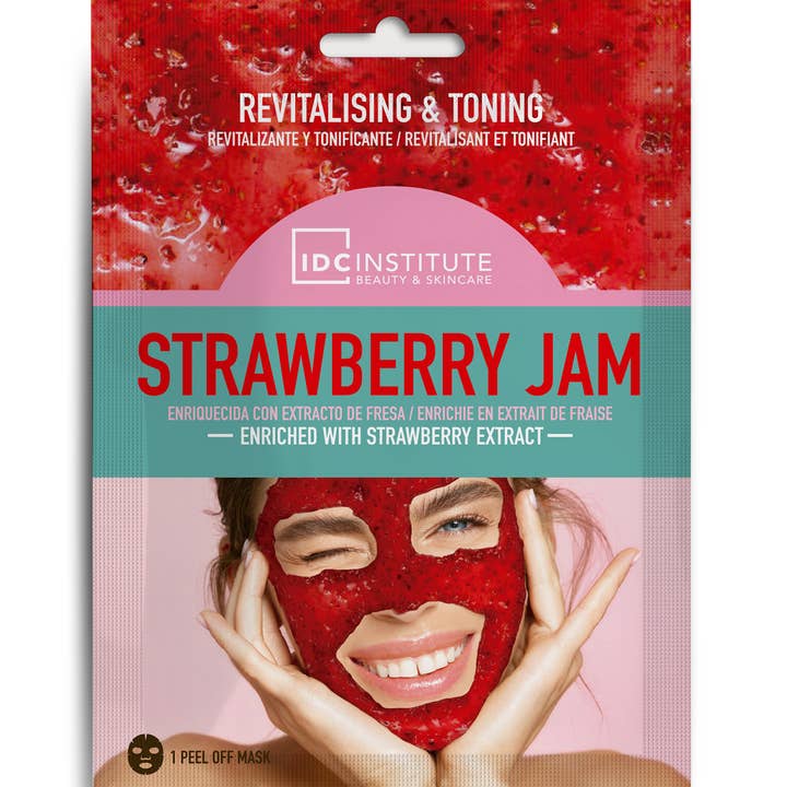 Masque facial Idc à la confiture de fraises revitalisant et tonifiant pour la vente par Aquarius Cosmetic SLU