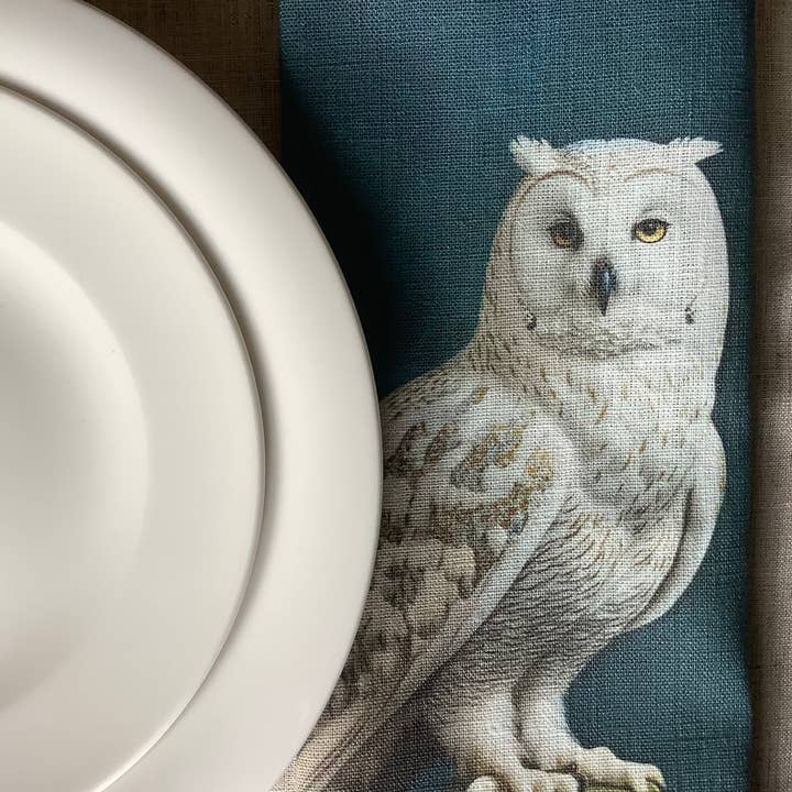 Suisse Maison de Lin - Wholesale Dinner & Cloth Napkin - White Owl Handmade Natural Linen Napkins