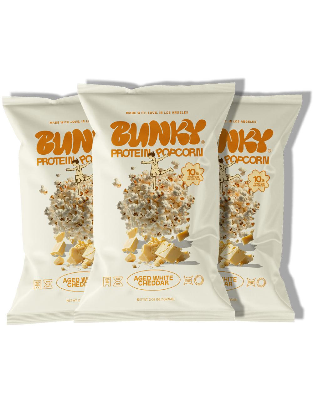BUNKY - Wholesale Popcorn - Aged White Cheddar | Protein Popcorn3