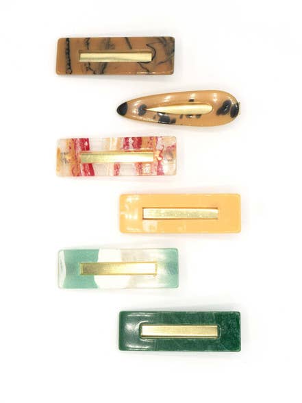 Resin Hair Clips for wholesale by Fair Anita