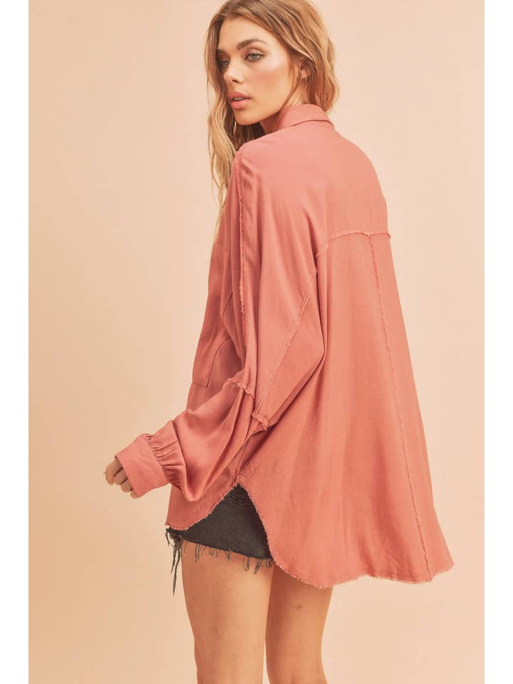 AEMI + CO – Camisa com botões no colarinho – Mulher por atacado – 879AK Camisa Delilah 147