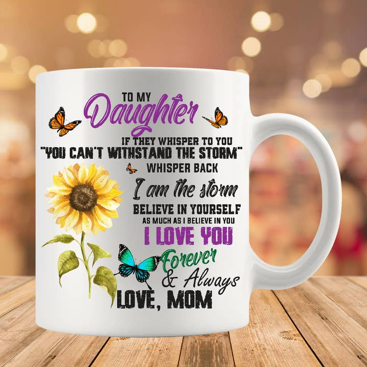 Happy Jan Designs – wholesale Kaffekoppar – Till Min Dotter Gåva, Kärlek Från Mamma Gåvor, Dotter Mugg