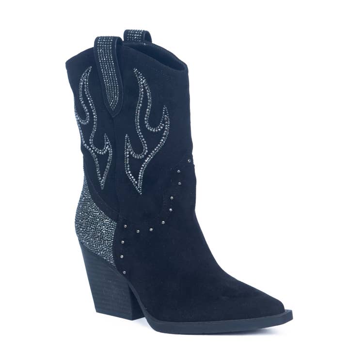 Cisco Shoe | Tacco Western con Strass per la vendita all'ingrosso da parte di Lauren Lorraine