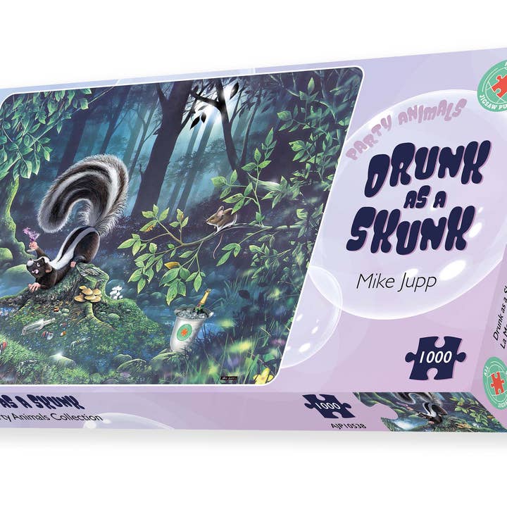 All Jigsaw Puzzles - Wholesale Puzzle - Adult - Drunk as a Skunk - Mike Jupp 1000 Pieces Jigsaw Puzzles