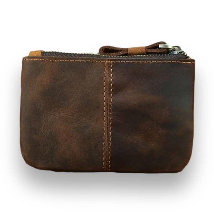 The Cael | Handgemaakte leren portemonnee met rits voor wholesale door Steel Horse Leather