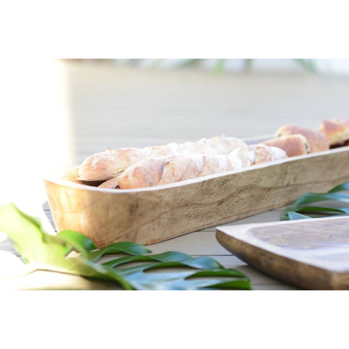 AULICA - Wholesale Decorative Plate/Dish/Bowl - Decorative wooden bowl 100x22x10cm3