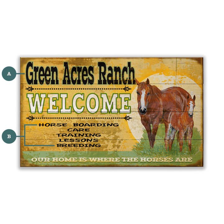 Welcome to the Horse Ranch - Wood & Metal Wall Art and other Purchase Wholesale welcome to the ranch. Free Returns & Net 60 Terms on Faire trending on Faire.