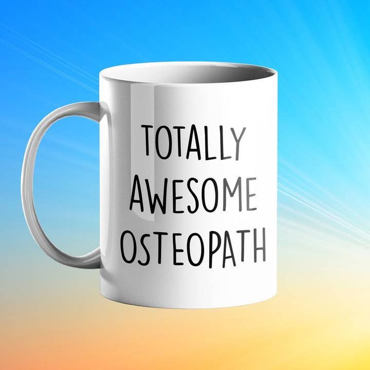 Totally Awesome Osteopath Gift Mug for wholesale by Prickly Cards