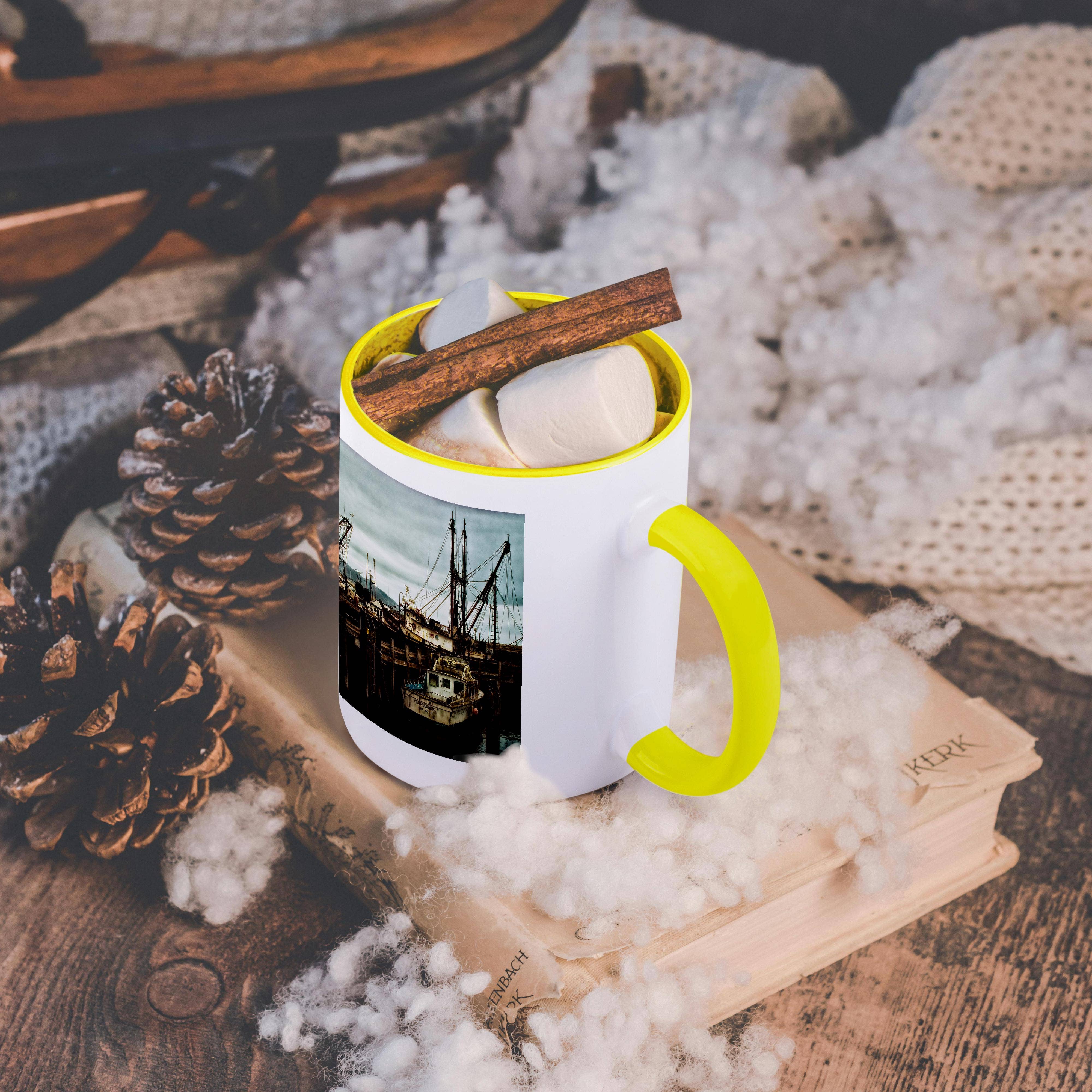 3dRose – wholesale Coffee mug – 3dRose, Rusty Boats at Morro Bay Dock in California on the Waterfront, Mug5