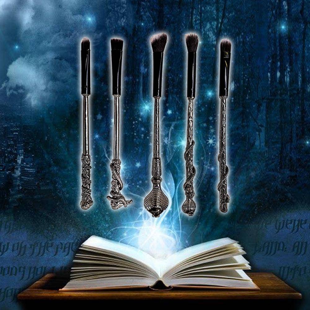My Wholesale Warehouse - Wholesale Makeup Brush Set - Harry Potter Inspired 5pc Snakehead Make Up Brush Set0