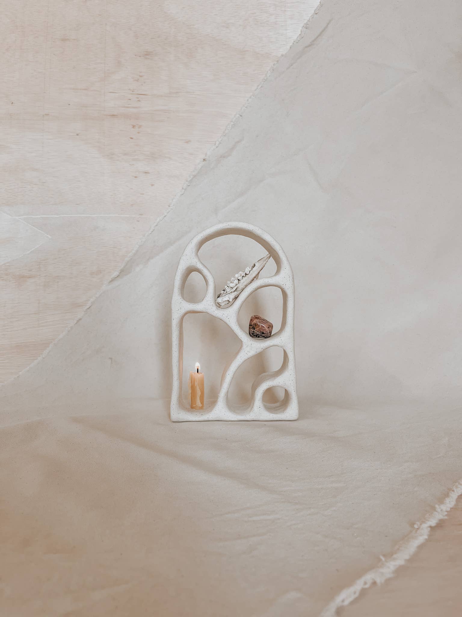 Anna Flowers Ceramics - Wholesale Decorative Tabletop Object - Handmade Ceramic Altar – Ritual & Meditation Decor 1