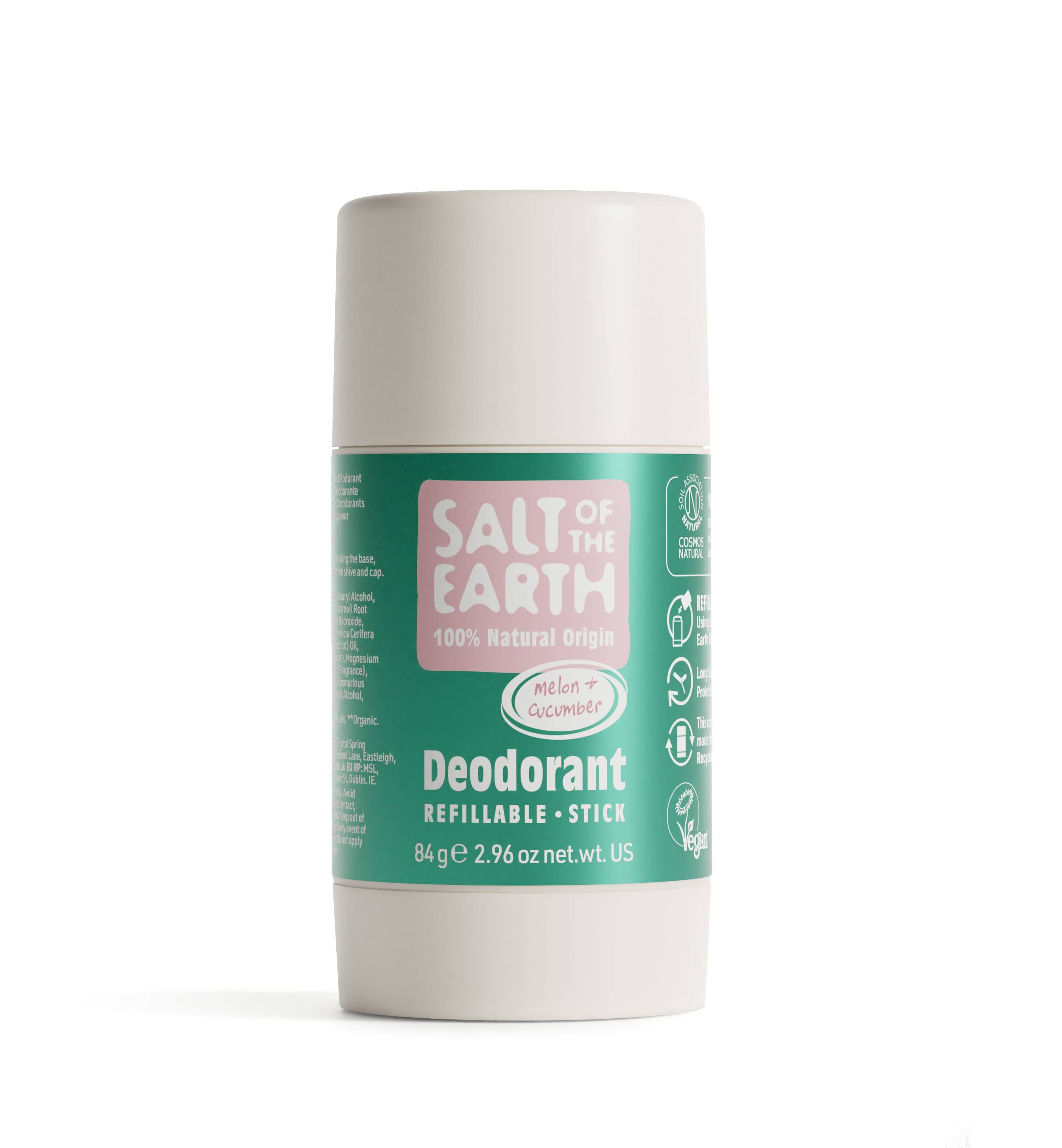Salt of the Earth – wholesale Deodorant – Unisex – Melon & Cucumber Deodorant Stick 84G