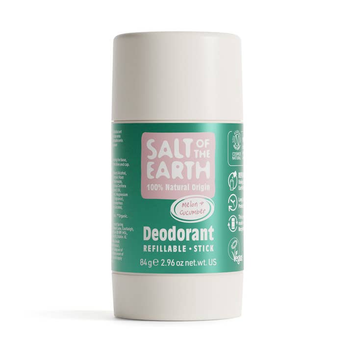 Melon & Cucumber Deodorant Stick 84G for wholesale by Salt of the Earth
