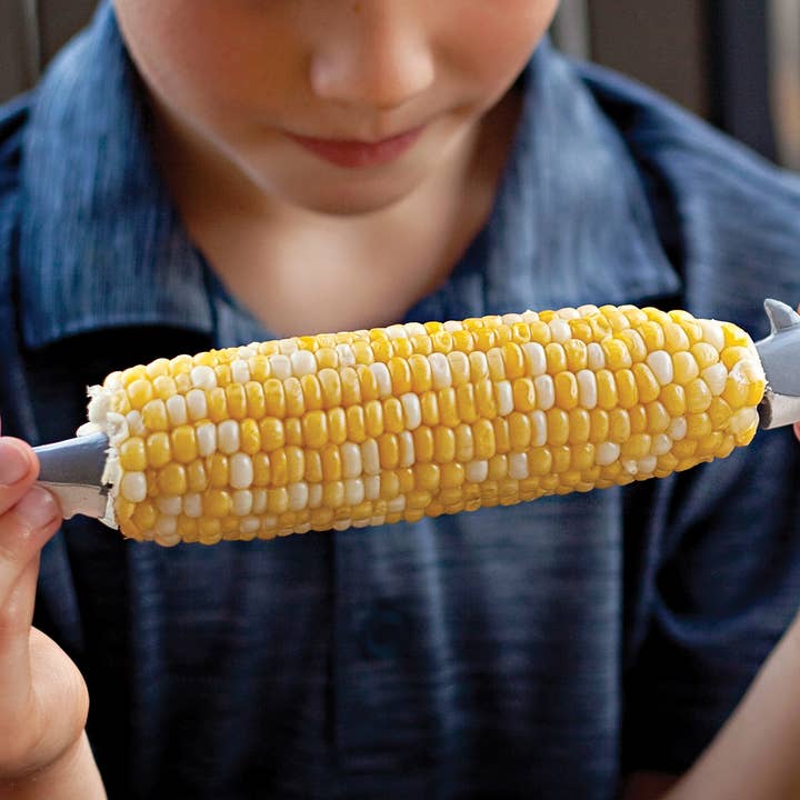 Fox Run Brands - Wholesale Corn Holders/Tools - Outset Shark Corn Holders, Set 8, 1.38" x 5" x 7"4