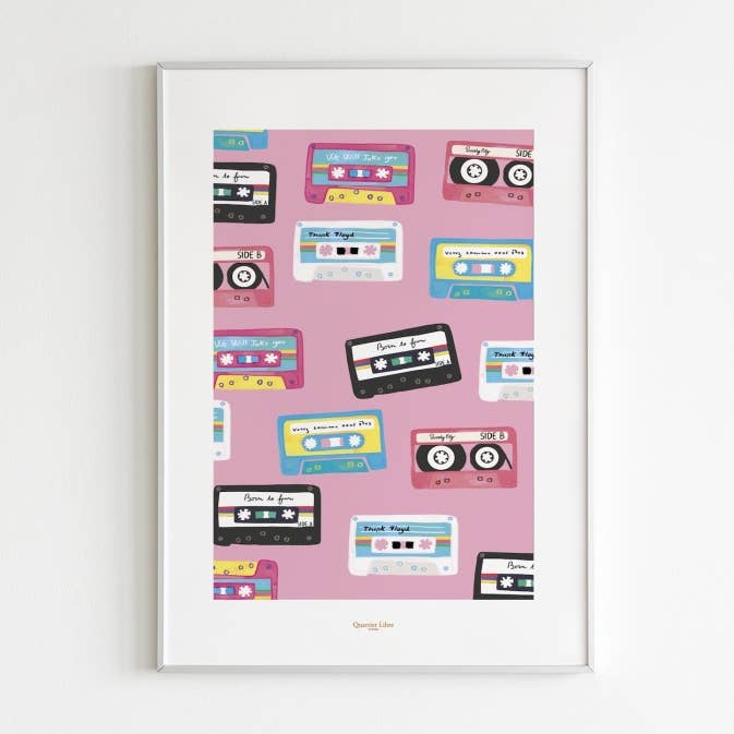 30x40 Mix Tape Free Zone Poster for wholesale by Quartier Libre Papier