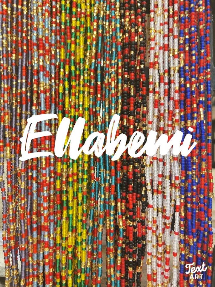 Iridescent and Gold Waist Beads for wholesale by ELLABEMIBEADS