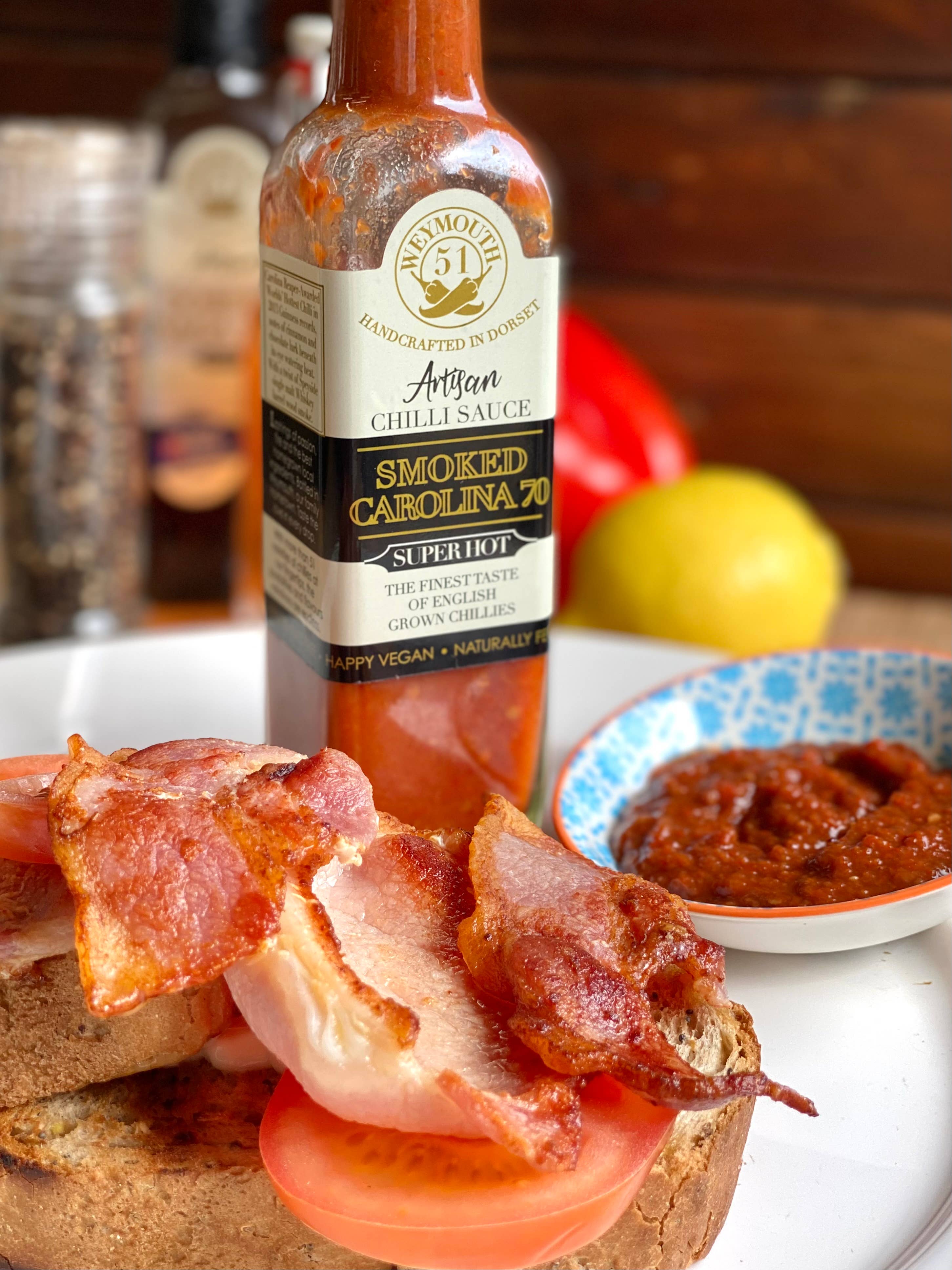 Weymouth 51 Hot Sauces - Wholesale Hot Sauce - Smoked Carolina 70 Fermented Super Hot Chilli Sauce 220ml2