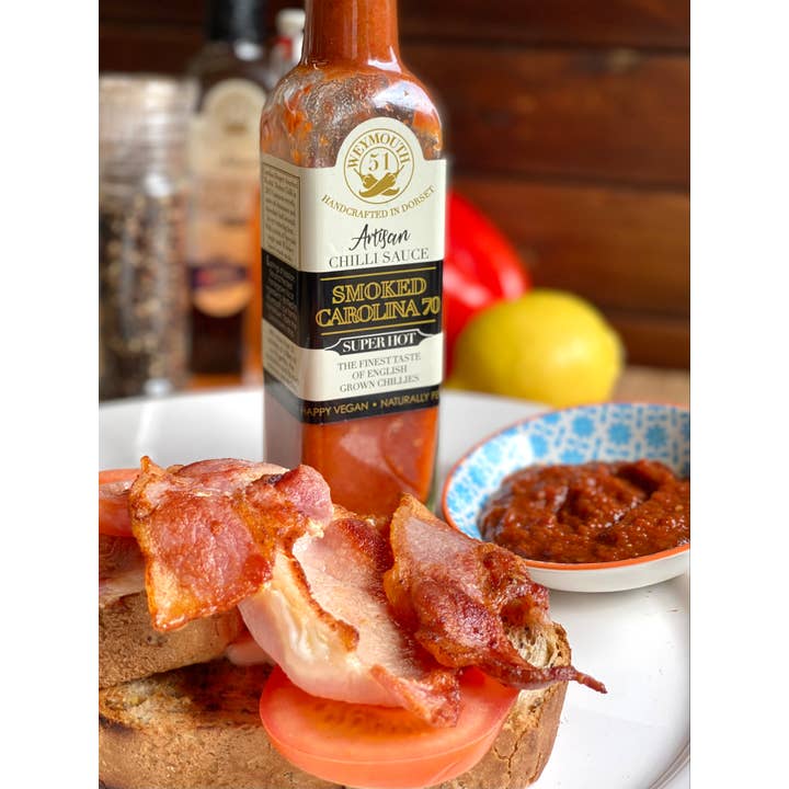 Weymouth 51 Hot Sauces - Wholesale Hot Sauce - Smoked Carolina 70 Fermented Super Hot Chilli Sauce 220ml2