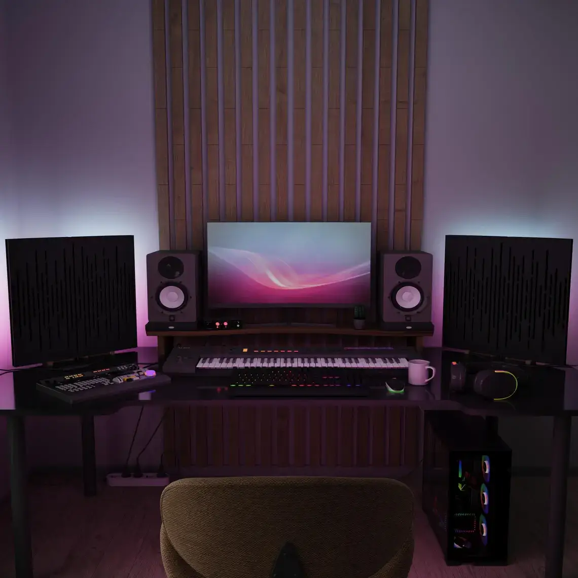 ATB-Sound sp. z o. o. - Wholesale Speakers - 2-Pack WAVE RGB LED Panels – Studio & Gaming Light0