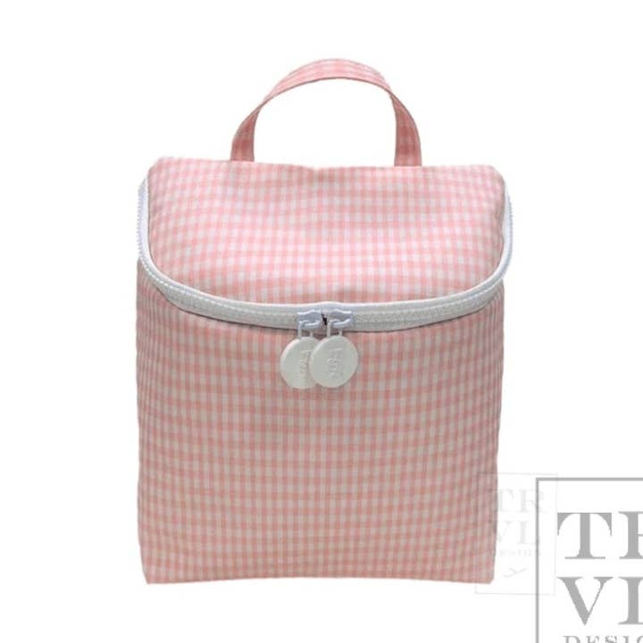 Take Away Lunch Bag - Insulated Gingham Taffy for wholesale by TRVL Design