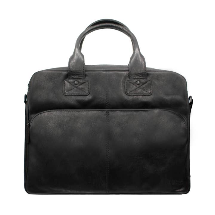 Lædermappe Grå 32x39x13 cm – Elegant & Professionel for engroshandel hos Zerimar 1942