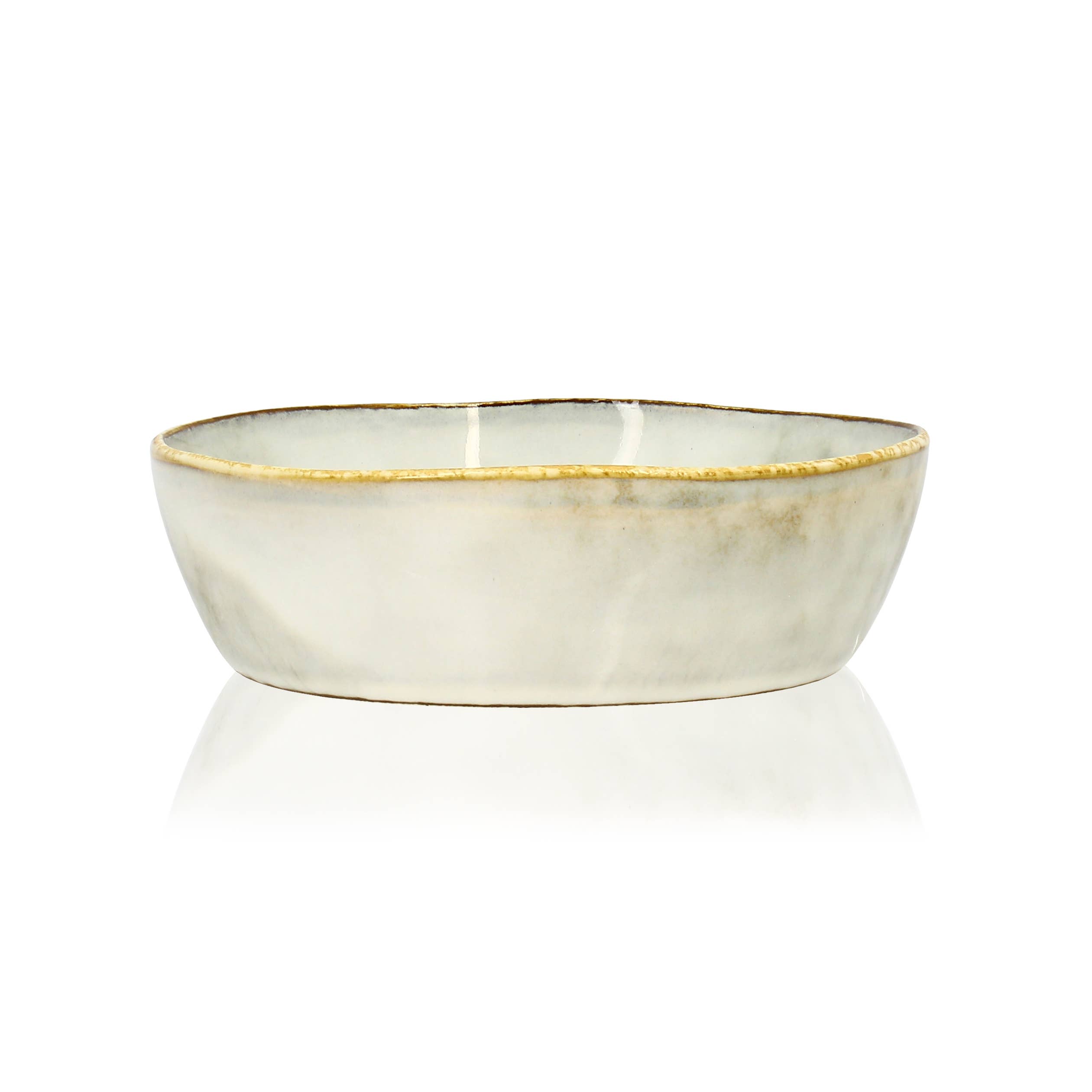 Ogo living – Prato por atacado – Prato raso Boral de 16 cm em faiança bege claro0