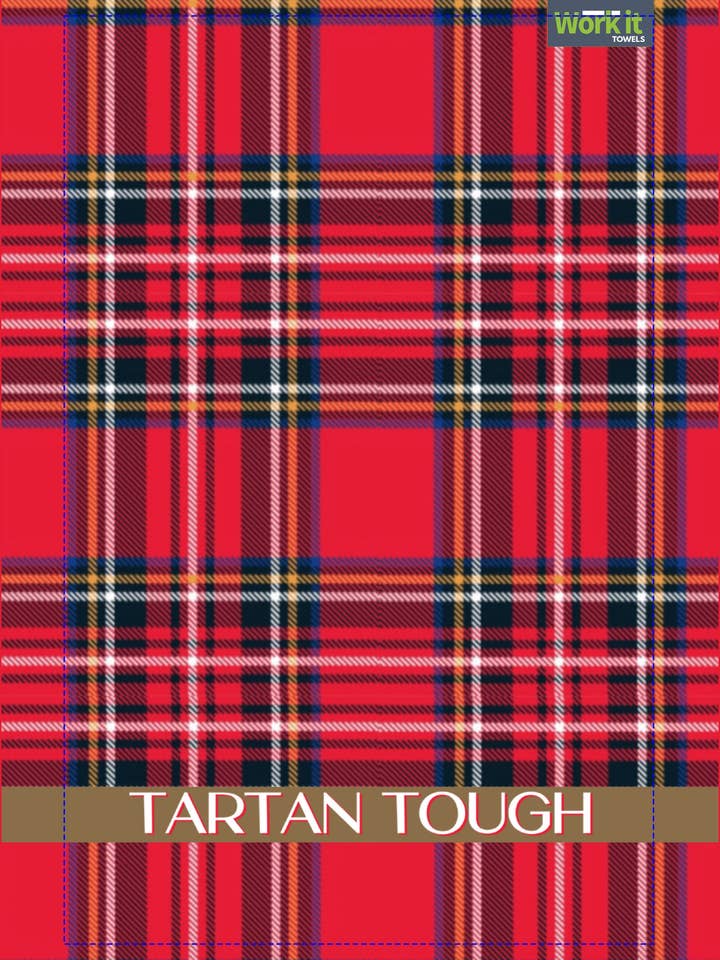 Tartan Tough Gym Towel for wholesale by Work It Towels