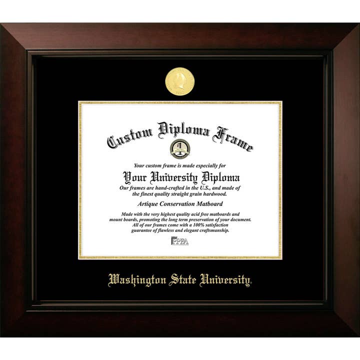 Washington State Cougars Legacy Embossed Diploma Frame for wholesale by Campus Images
