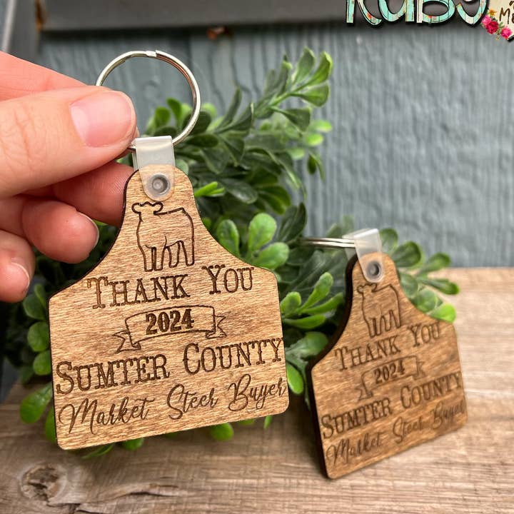 Fair Livestock Buyer Keychain for wholesale by Rustic Ruby Decor and More LLC