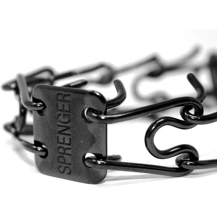 Dogline – wholesale Halsband - Hund – Herm Sprenger svart rostfritt stål Prong DogTraining Vridbar