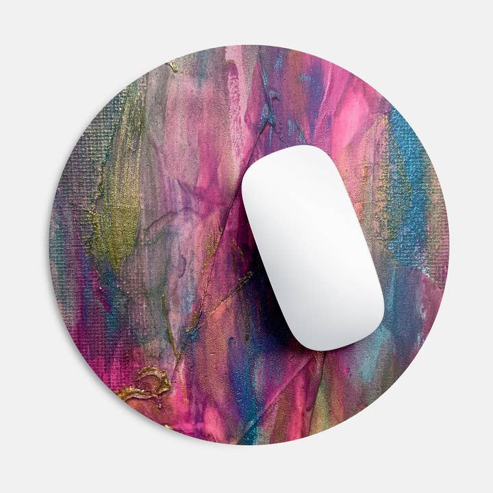 Tapis de Souris Rose et Turquoise pour la vente par Shop Intaglio